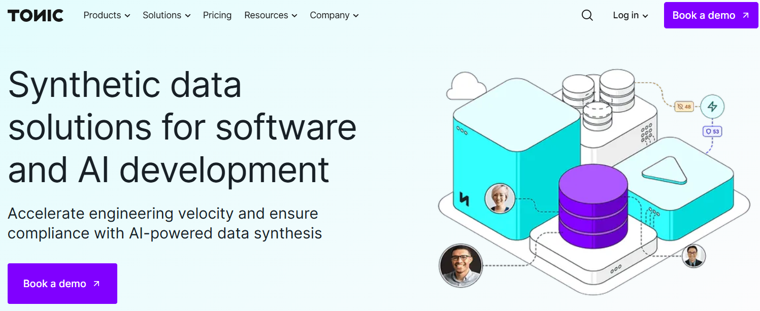 Tonic.ai Homepage