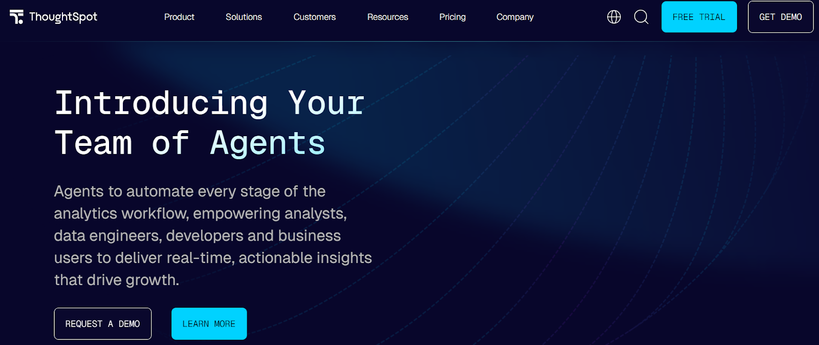 ThoughtSpot homepage