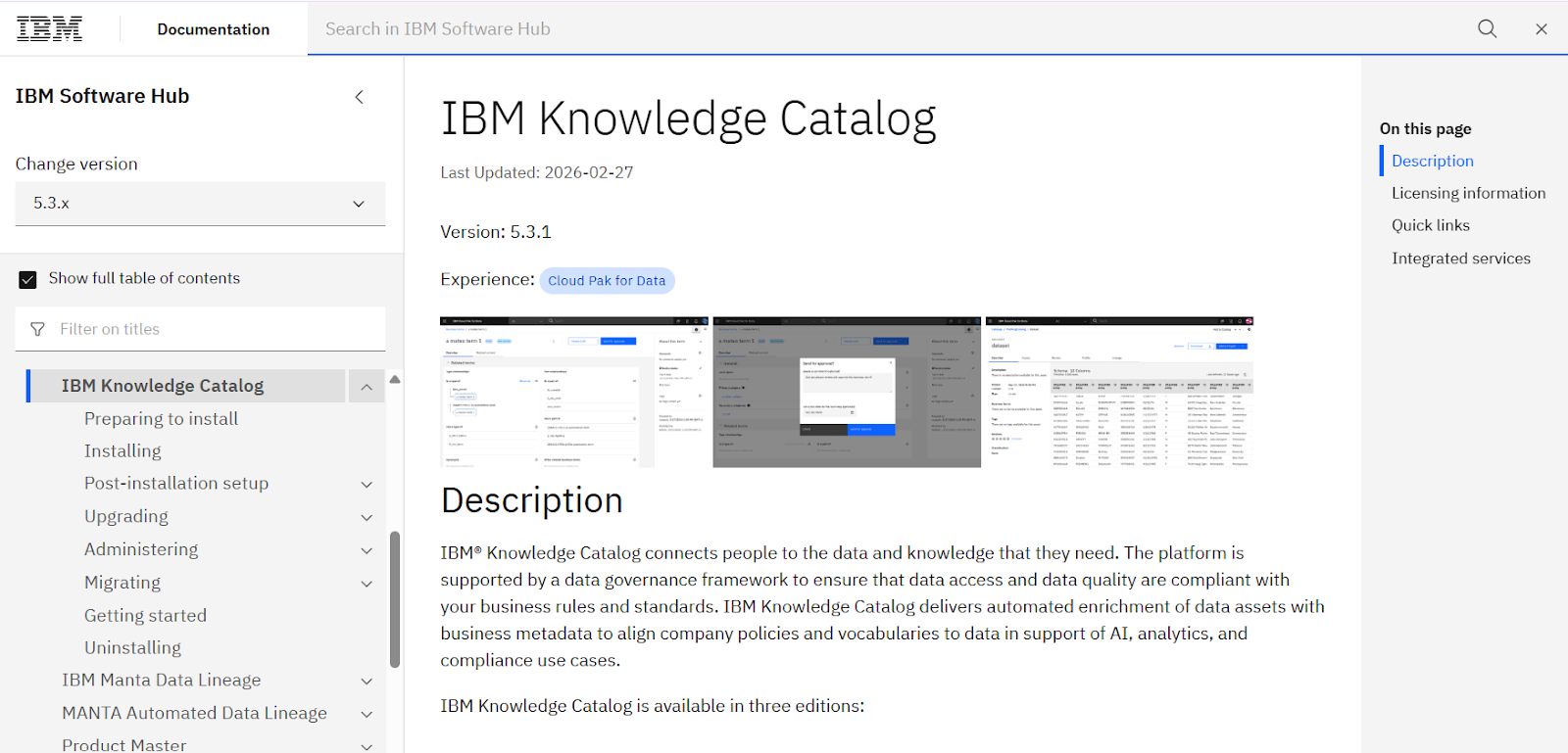 IBM homepage