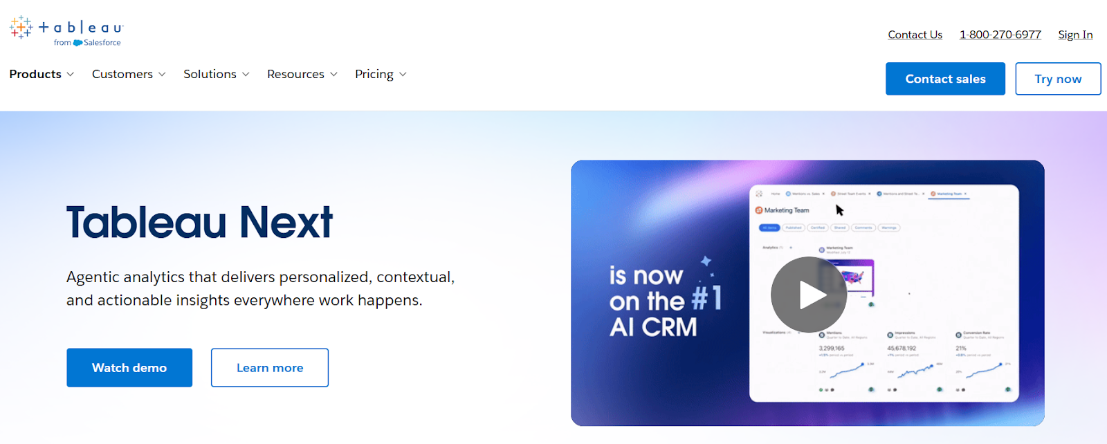 Tableau Next Homepage